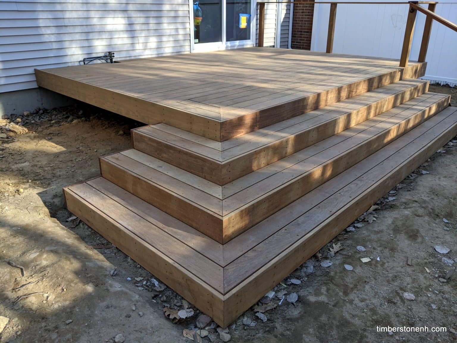 Engaging Stairs: Ipe Deck - Timber & Stone Outdoor Spaces