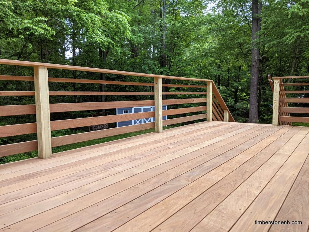 Ipe Deck with a Forest View - Timber & Stone Outdoor Spaces