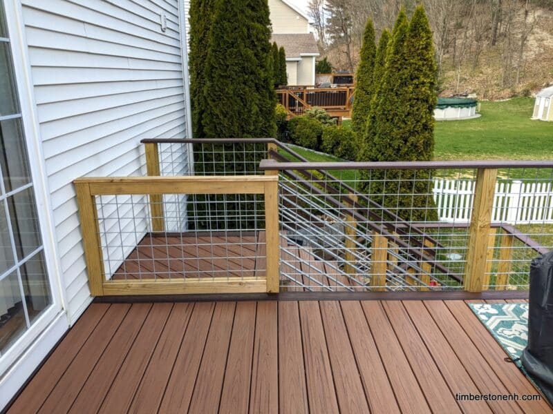 Three Spaces (Entry Porch, Deck, and Concrete Patio) - Timber & Stone ...